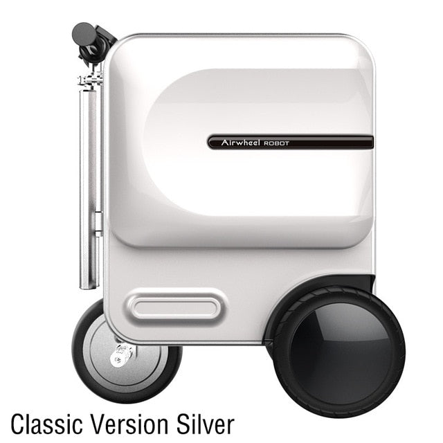 Electric Riding Trolley Travel Suitcase.Luxurious Intelligent Carry on Robot