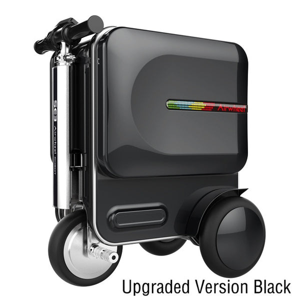 Electric Riding Trolley Travel Suitcase.Luxurious Intelligent Carry on Robot