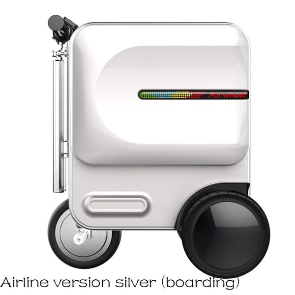 Electric Riding Trolley Travel Suitcase.Luxurious Intelligent Carry on Robot